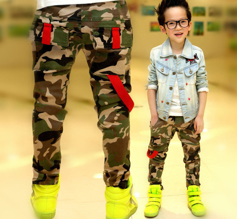 Autumn Teens Jeans For Boy Camouflage Baby Boys Jeans Pants Designer Kids Jean Children's Elastic Waist Denim Long Pant-Dollar Bargains Online Shopping Australia
