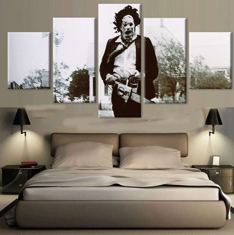 Unframed 5 Panel The Texas Chainsaw Massacre Modern Printed Paintings On Canvas Wall Art For Home Decorations Wall Decor-Dollar Bargains Online Shopping Australia