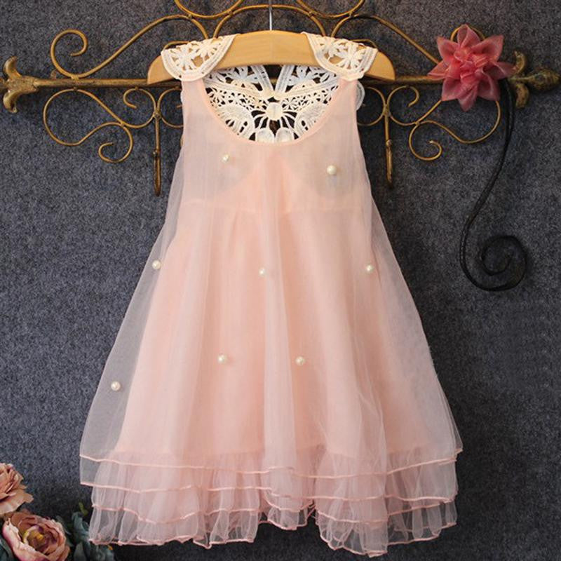 Baby Girl Clothes Summer Lace Flower Tutu Princess Kids Dresses For Girls Children Clothes Sets-Dollar Bargains Online Shopping Australia