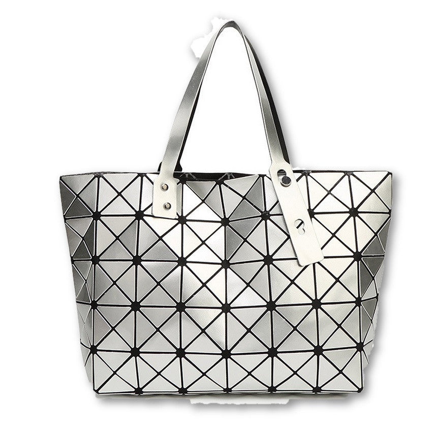 BaoBao Diamond Woman Handbag Plaid bag Tote Geometry Sequins Saser Plain Folding Briefcase Shoulder Bolso with Logo-Dollar Bargains Online Shopping Australia