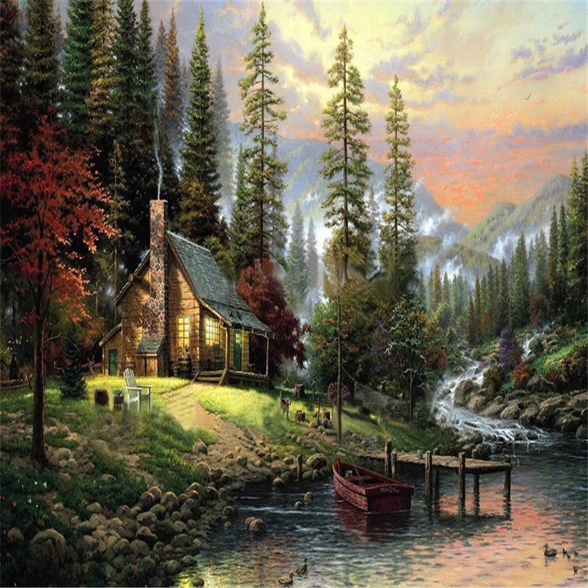 Wall Landscape Oil Painting By Numbers Home Pictures Canvas Oil Painting Coloring By Number-Dollar Bargains Online Shopping Australia
