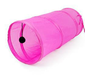 Pet Cat Puppies Kitten Small Foldable Tunnel Dangling Bell Play Toy Gift D0173-Dollar Bargains Online Shopping Australia