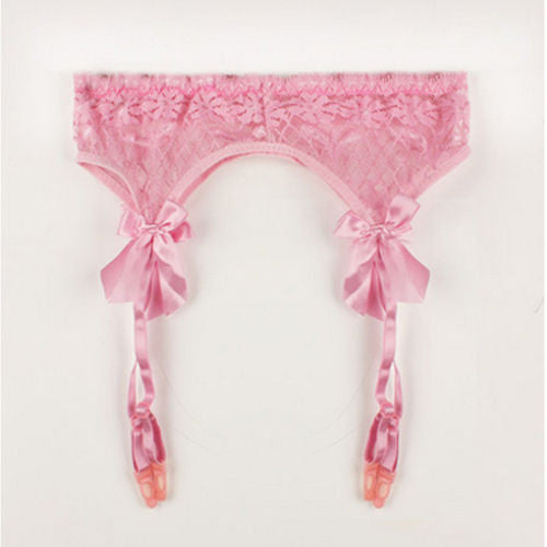 Sexy Women's Sheer Lace Top Thigh-Highs Stockings & Garter Belt Suspen Sexy Women's Sheer Lace Top Thigh-Highs Stockings & Garter Belt Suspen