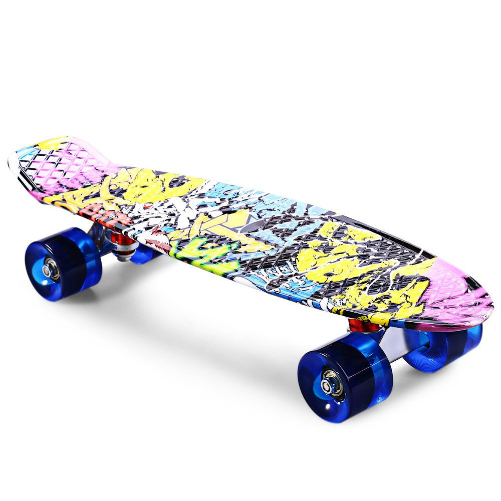 CL - 85 Printing Graffiti Style Skateboard Complete 22 inch Dragon Skateboard Retro Cruiser Longboard Retro Skate Long Board-Dollar Bargains Online Shopping Australia