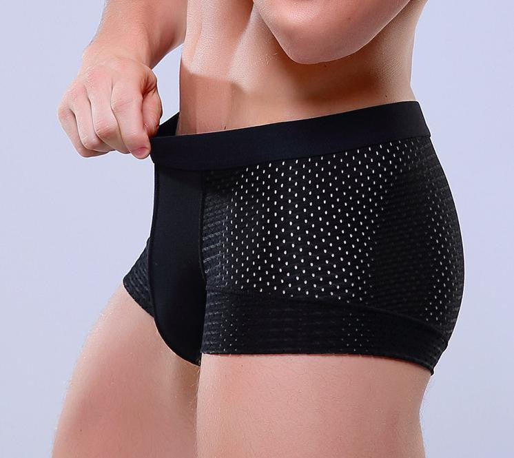 Breathable Mesh Silk Men's Boxer Four Corner Underwear Underwear Men Cotton Mens Bodysuit Underwear-Dollar Bargains Online Shopping Australia