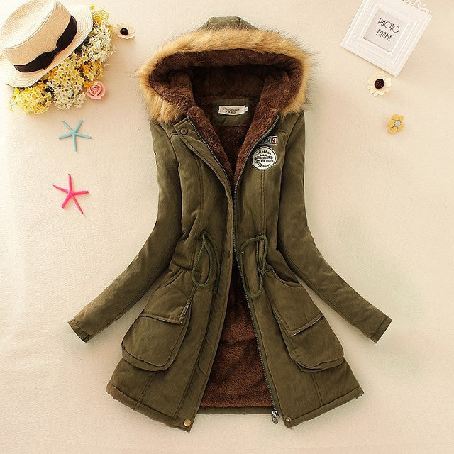 Parkas Female Women Winter Coat Thickening Cotton Winter Jacket Womens Outwear Parkas for Women Winter-Dollar Bargains Online Shopping Australia