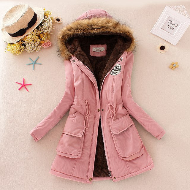 Parkas Female Women Winter Coat Thickening Cotton Winter Jacket Womens Outwear Parkas for Women Winter-Dollar Bargains Online Shopping Australia