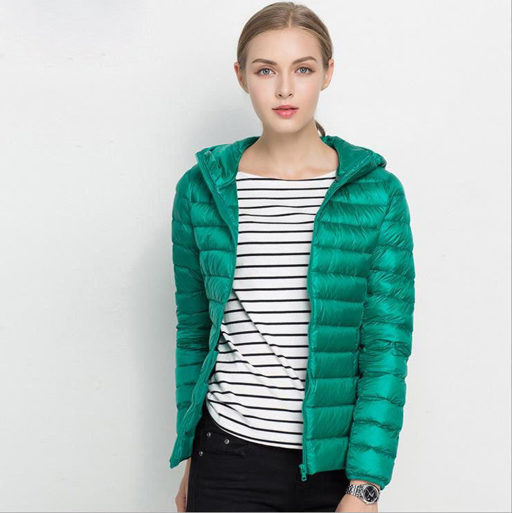 HOT Winter Women Ultra Light Down Jacket 90% Duck Down Hooded Jackets Long Sleeve Warm Slim Coat Parka Female Solid Outwear-Dollar Bargains Online Shopping Australia