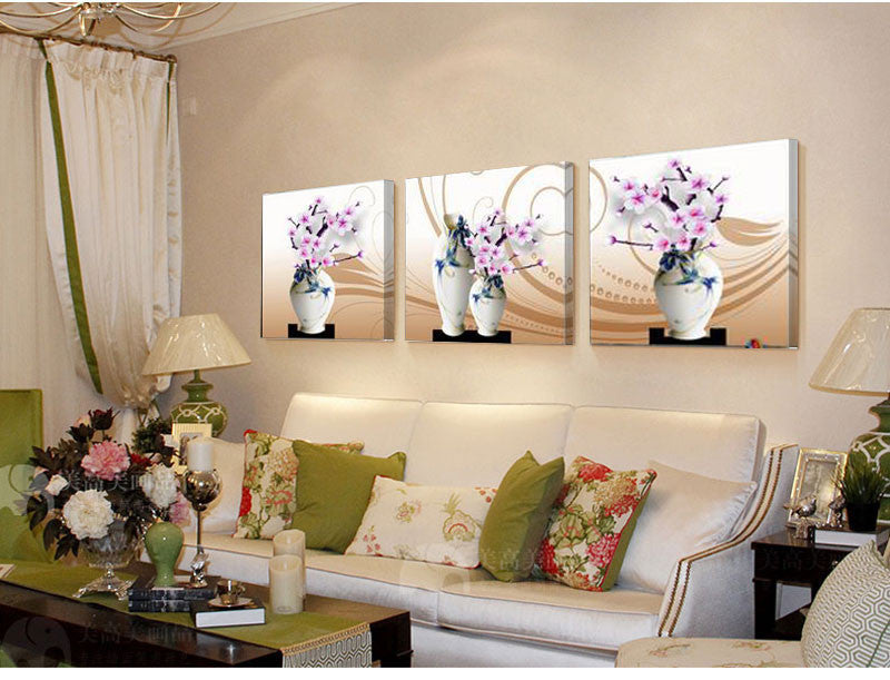 No Frame Orchid Wall Painting Flower Canvas Painting Home Decoration Pictures Wall Pictures For Living Room Modular Pictures-Dollar Bargains Online Shopping Australia