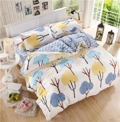bedding set Autumn style duvet cover twin Full Queen Nordic style bedding bed linen flat sheet +duvet cover bedclothes clear out-Dollar Bargains Online Shopping Australia