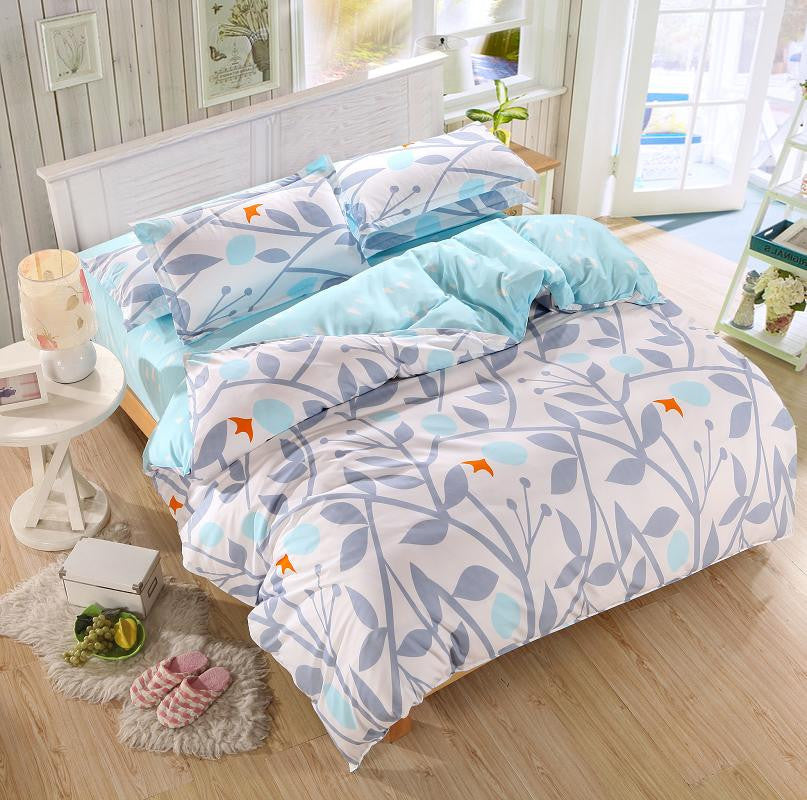 bedding set Autumn style duvet cover twin Full Queen Nordic style bedding bed linen flat sheet +duvet cover bedclothes clear out-Dollar Bargains Online Shopping Australia