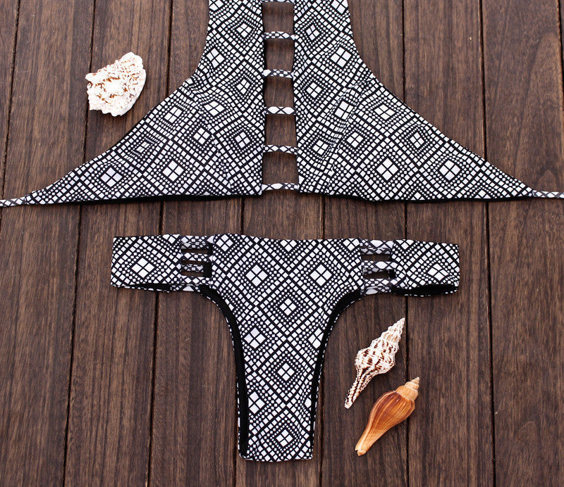 Reversible Lady Bandage Bikini Halter Swimsuit Bandeau Bikini Brazilian Maillot De Bain-Dollar Bargains Online Shopping Australia
