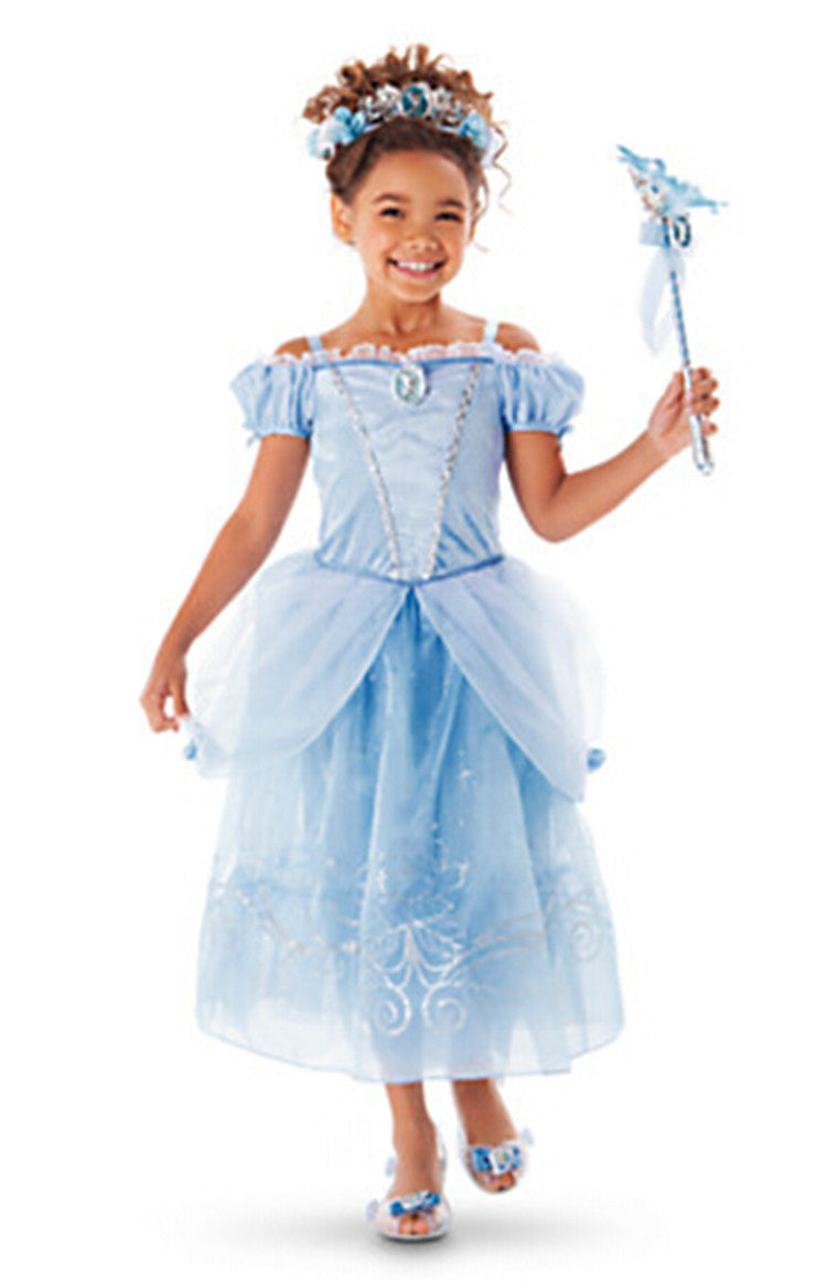 Girls Party Dresses Kids Summer Princess Dresses for Girls Cinderella Rapunzel Aurora Belle Cosplay Costume Wedding Dresses-Dollar Bargains Online Shopping Australia