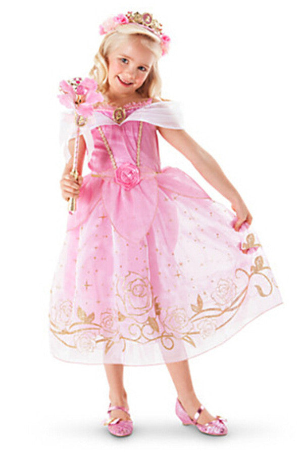 Girls Party Dresses Kids Summer Princess Dresses for Girls Cinderella Rapunzel Aurora Belle Cosplay Costume Wedding Dresses-Dollar Bargains Online Shopping Australia