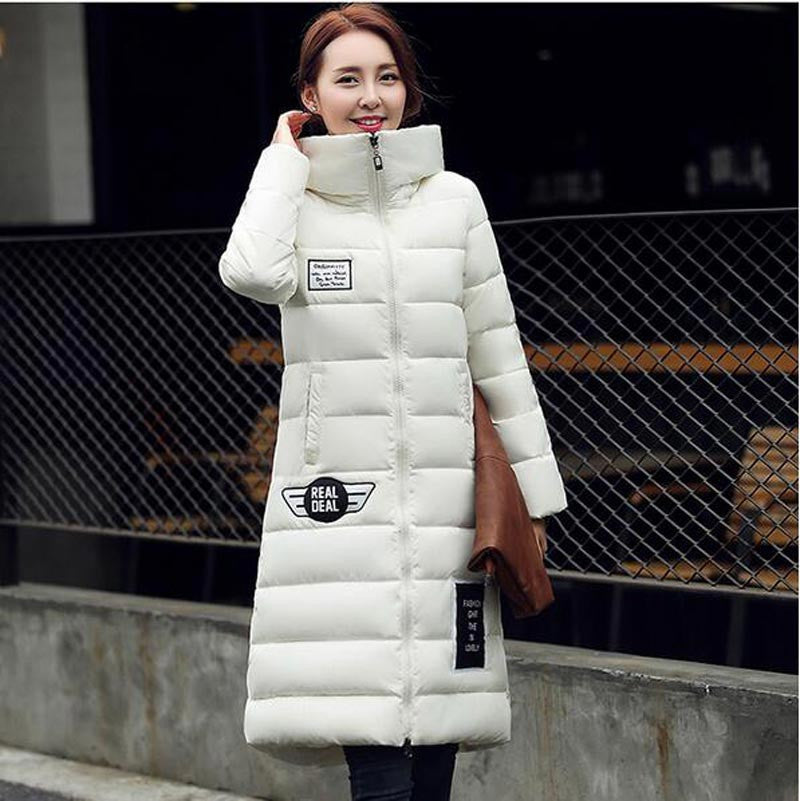 women's cotton-padded jacket est winter thicken long slim down parka high plus size hooded female coat kl0627-Dollar Bargains Online Shopping Australia