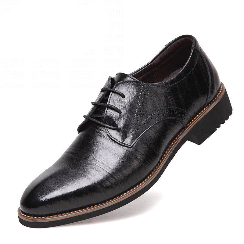 100% Genuine Leather Mens Dress Shoes, High Quality Oxford Shoes For Men, Lace-Up Business Men Shoes, Brand Men Wedding Shoes-Dollar Bargains Online Shopping Australia