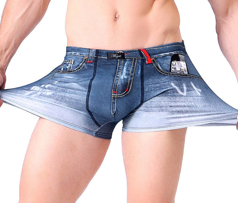Sexy Underwear Men Classic Printed Cotton Spandex Underpants Mens underwear Boxers Shorts Brand-Dollar Bargains Online Shopping Australia