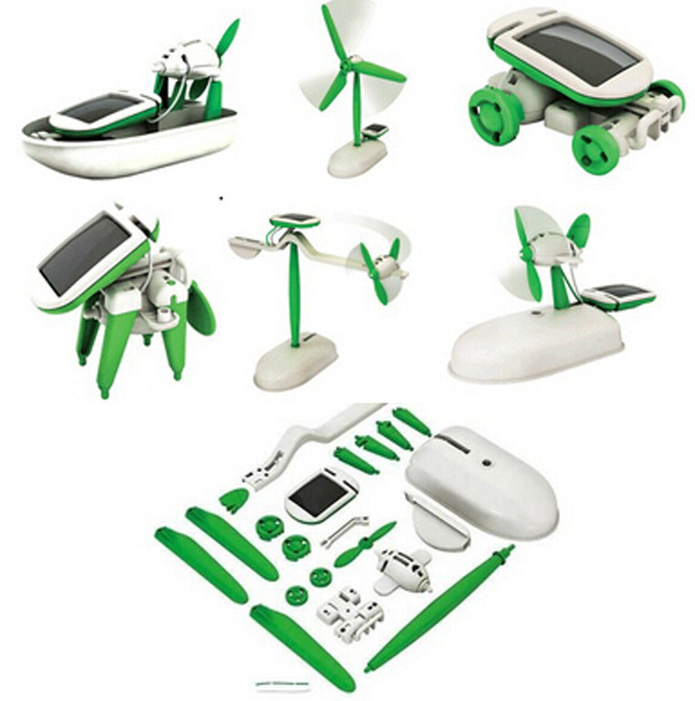 One Pack Can DIY 6 Kinds Magic Mini Plastic Solar Energy Powered EducationToys Best Gift Electric robots Toys For chidren Kids-Dollar Bargains Online Shopping Australia