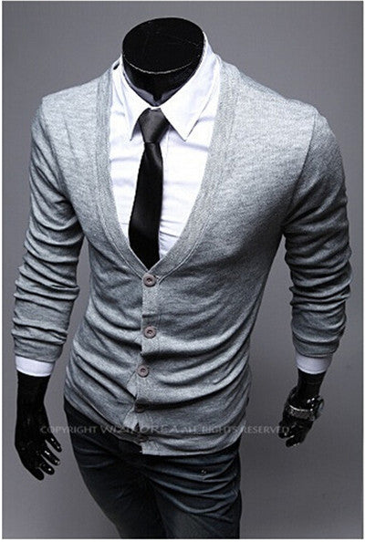 Autumn Fashion Crime Brand Knitting Cardigan Sweater Men Cardigan Sweater Leisure Men v-neck Sweater Men-Dollar Bargains Online Shopping Australia