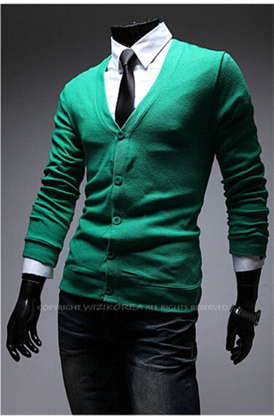 Autumn Fashion Crime Brand Knitting Cardigan Sweater Men Cardigan Sweater Leisure Men v-neck Sweater Men-Dollar Bargains Online Shopping Australia