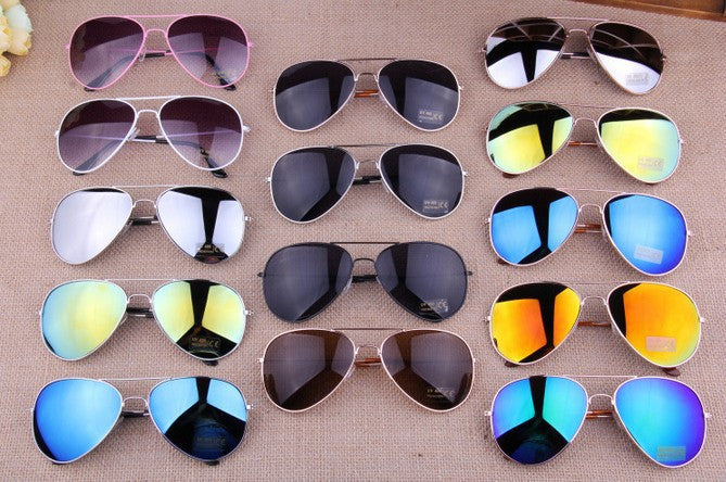 MIX Colors Designer Blue Mirrored Sunglasses Men Silver Mirror Vintage Sunglasses Women Glasses-Dollar Bargains Online Shopping Australia