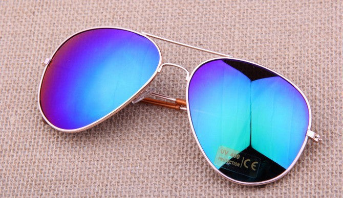 MIX Colors Designer Blue Mirrored Sunglasses Men Silver Mirror Vintage Sunglasses Women Glasses-Dollar Bargains Online Shopping Australia