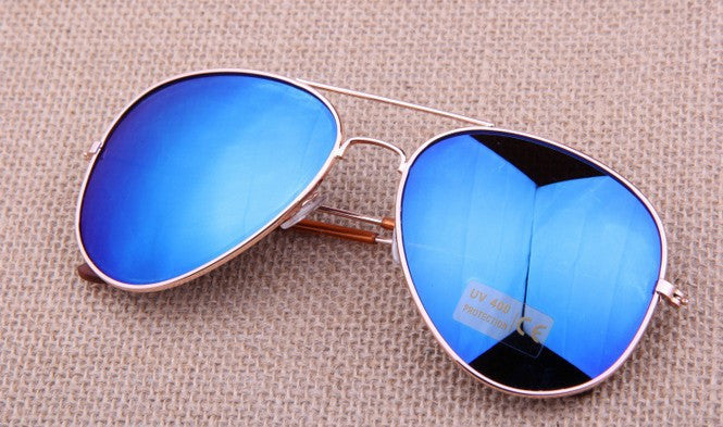 MIX Colors Designer Blue Mirrored Sunglasses Men Silver Mirror Vintage Sunglasses Women Glasses-Dollar Bargains Online Shopping Australia