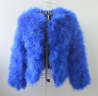 10 colors fashion Ostrich wool turkey fur wool coat feather fur short jacket angelababy-Dollar Bargains Online Shopping Australia
