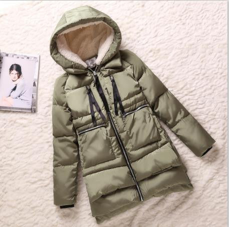 Winter Women Wadded Jacket Red Female Outerwear Plus Size 5XL Thickening Casual Down Cotton Wadded Coat Women Parkas-Dollar Bargains Online Shopping Australia