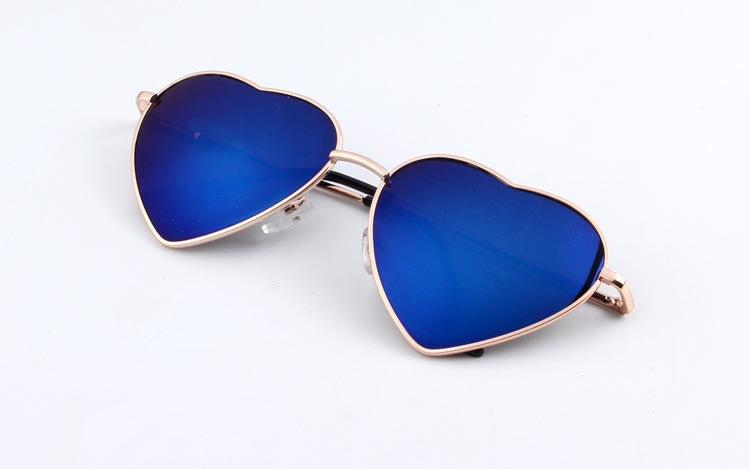 Heart Shaped Sunglasses WOMEN metal Reflective LENES Fashion sun GLASSES MEN Mirror-Dollar Bargains Online Shopping Australia