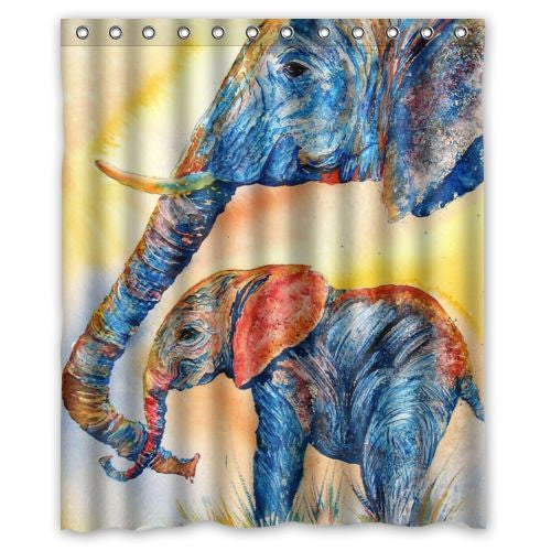 Brand Elephant custom Shower Curtain Bathroom decor 36x72" 48x72" 60x72" 66x72"-Dollar Bargains Online Shopping Australia