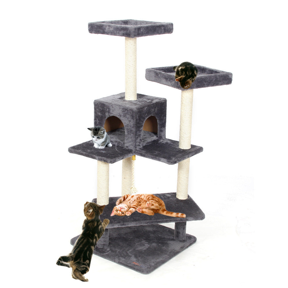 Domestic Delivery Scratching Wood Climbing Tree for Cat Cat Jumping Toy with Ladder Climbing Frame Cat Furniture Scratching Post-Dollar Bargains Online Shopping Australia