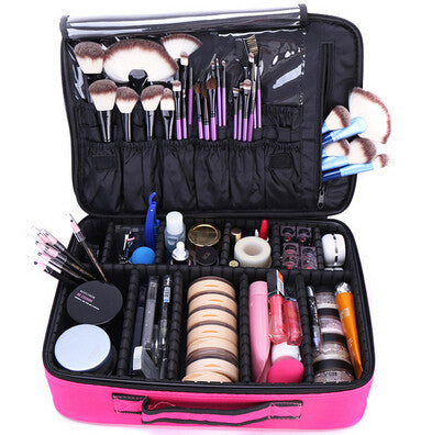 Women High Quality Professional Makeup Organizer Bolso Mujer Cosmetic Case Large Capacity Storage Bag Disassembly Suitcases-Dollar Bargains Online Shopping Australia