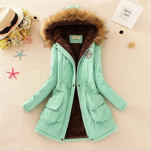 Winter Jacket Women Winter Womens Parka Casual Outwear Military Hooded Coat Long Femme Woman Clothes A1617-Dollar Bargains Online Shopping Australia