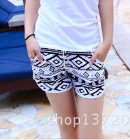 fashion beach shorts for women and men Black and white stripes shorts K464 ,-Dollar Bargains Online Shopping Australia