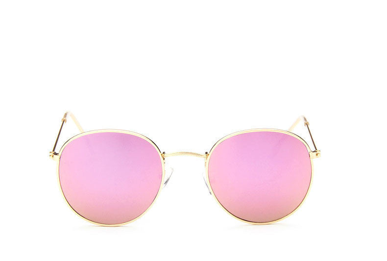 Classic Vintage Round Mirror Brand Designer Sunglasses Metal Lady Circle Retro UV400 Women Or Men Sun Glasses Rays Victory-Dollar Bargains Online Shopping Australia