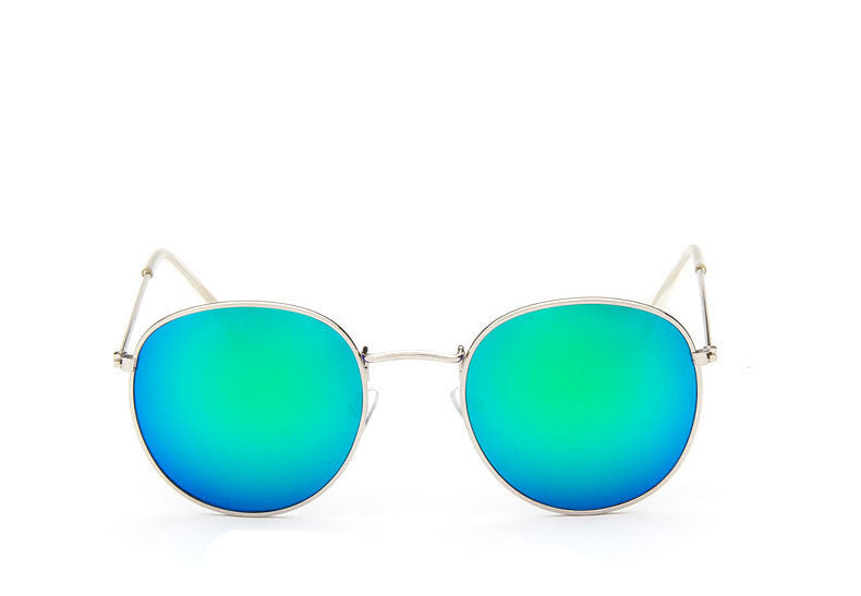 Classic Vintage Round Mirror Brand Designer Sunglasses Metal Lady Circle Retro UV400 Women Or Men Sun Glasses Rays Victory-Dollar Bargains Online Shopping Australia