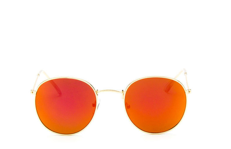 Classic Vintage Round Mirror Brand Designer Sunglasses Metal Lady Circle Retro UV400 Women Or Men Sun Glasses Rays Victory-Dollar Bargains Online Shopping Australia