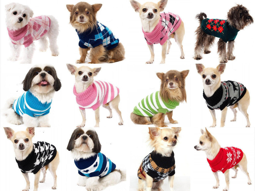 SZ XS-XXL Various Lovely Puppy Pet Cat Dog Sweater Knitted Coat Apparel Clothes for small dog Puppy-Dollar Bargains Online Shopping Australia