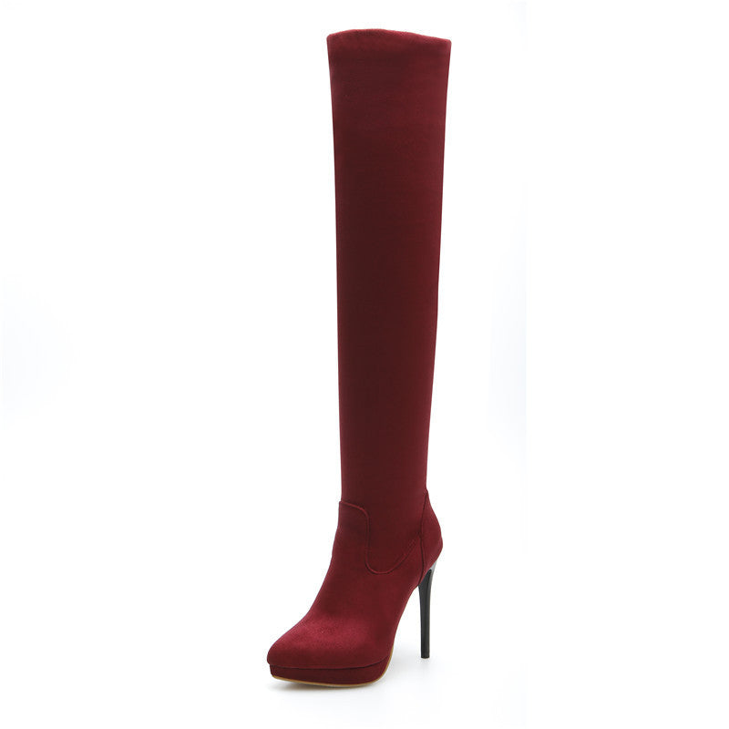 Winter women Over The knee high boots Long boots Red bottom thigh high woman genuine leather boots-Dollar Bargains Online Shopping Australia