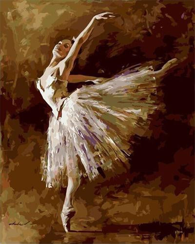 Frameless Pictures Painting By Numbers Hand Painted Canvas Drawing Diy Oil Painting Wall Sticker 40*50cm Ballet Queen G408-Dollar Bargains Online Shopping Australia
