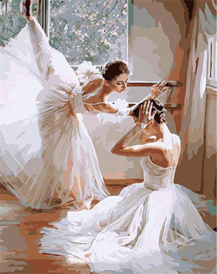 Frameless Pictures Painting By Numbers DIY Digital Oil Painting On Canvas Decorative Picture Balet Dancer Wall Art-Dollar Bargains Online Shopping Australia