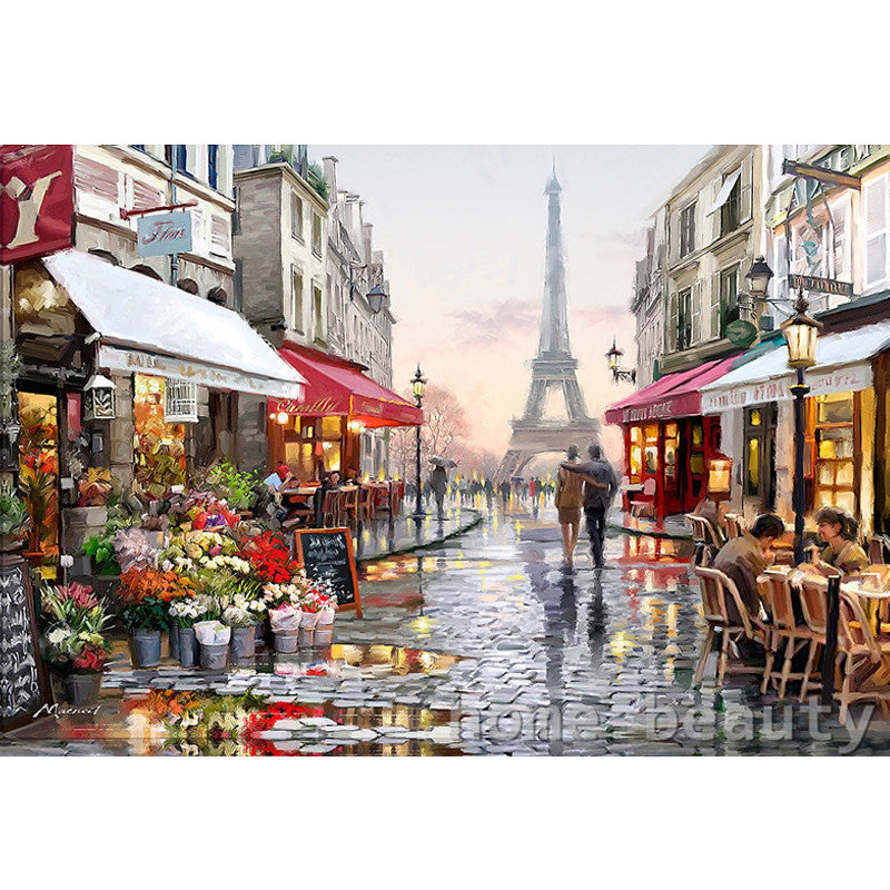 Diy digital oil painting by numbers paint drawing coloring by number canvas hand painted picture wall decor eiffel towel E190-Dollar Bargains Online Shopping Australia