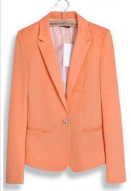 Fashion Jacket Blazer Women Suit Foldable Long Sleeves Lapel Coat Lined With Striped Single Button Vogue Blazers XL-Dollar Bargains Online Shopping Australia