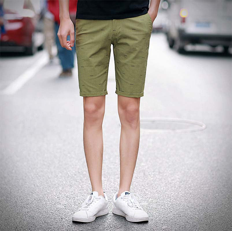 brand mens shorts print casual Men's shorts fashion cotton shorts homme shorts khaki white green-Dollar Bargains Online Shopping Australia