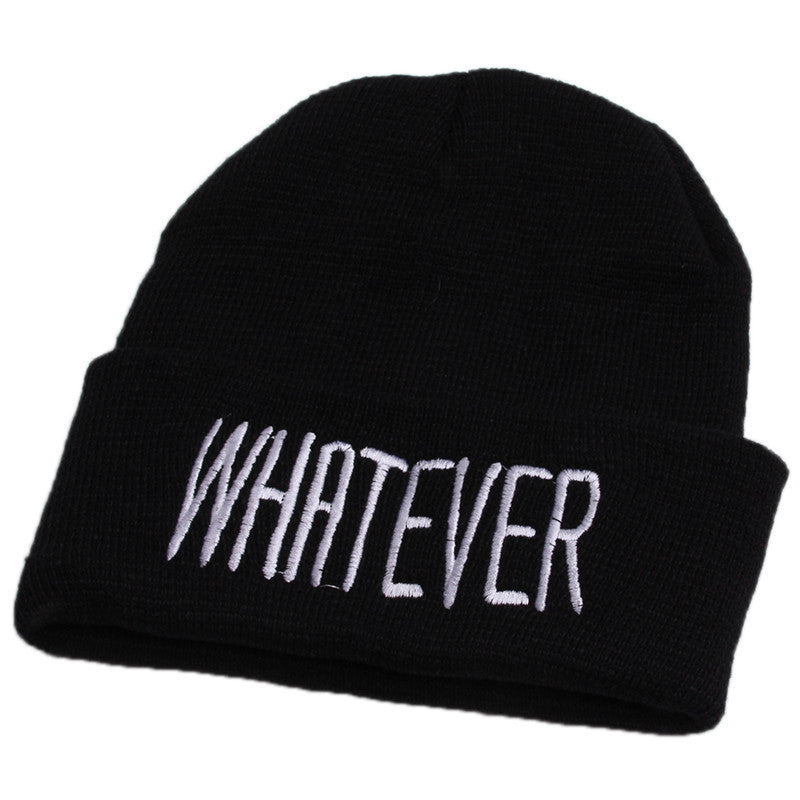 Beanie Bad Hair Day Beanie Cap Women Cotton Blend Letter Printed Knitted Winter beanies Hiphop Hats Caps RD671503-Dollar Bargains Online Shopping Australia