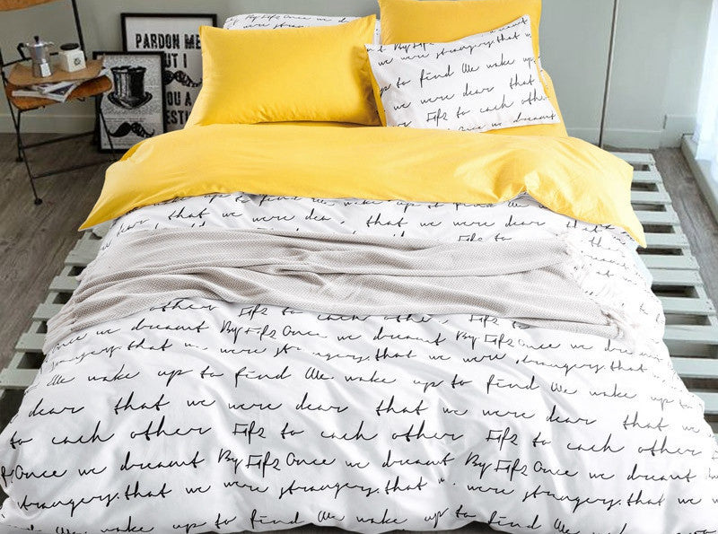 High count density cotton Duvet covers set,Black bedding set,Double single duvet covers Twin/Queen/King size,bedclothes #HM4515-Dollar Bargains Online Shopping Australia