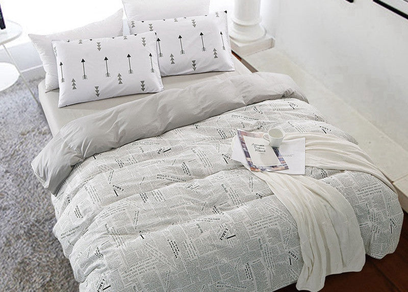High count density cotton Duvet covers set,Black bedding set,Double single duvet covers Twin/Queen/King size,bedclothes #HM4515-Dollar Bargains Online Shopping Australia