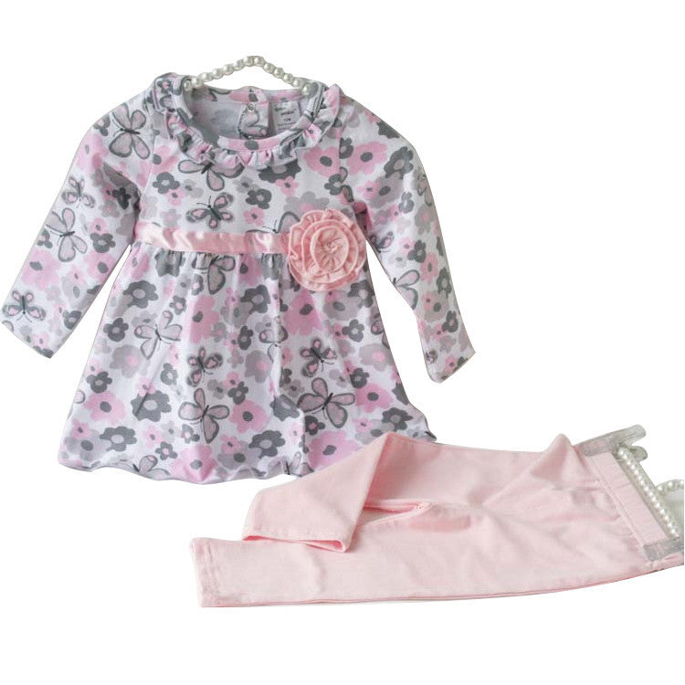 baby girl floral clothes set born toddler cotton suit kids girl outfits spring tracksuit infant clothing set for girls-Dollar Bargains Online Shopping Australia