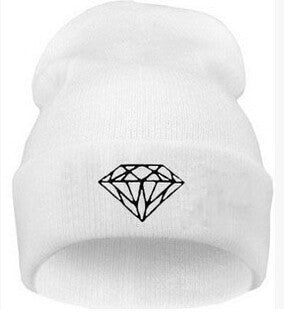 Brand Gorros Fashion Beanie Men Casual Winter Hat Warm Diamond Knitted Hats For Women Hip Hop Skullies Beanies Toca-Dollar Bargains Online Shopping Australia